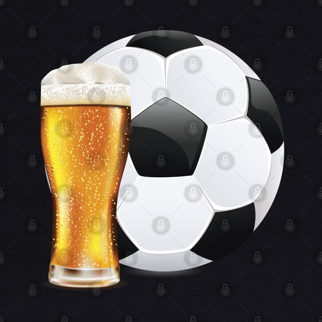 Beer and Soccer Ball by AnnArtshock